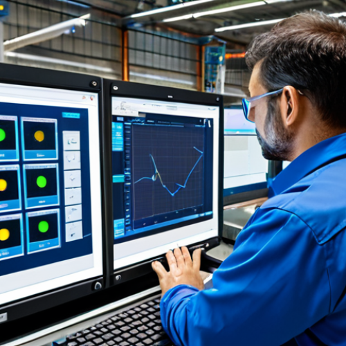 Smart Factory Monitoring**

"A modern factory floor in Lombardy, Italy, showcasing automated machinery with glowing sensor lights. A professional engineer in appropriate attire is monitoring data on a holographic display. The scene emphasizes efficiency and technological advancement. Safe for work, appropriate content, fully clothed, professional, perfect anatomy, correct proportions, natural pose, high quality, well-formed hands, proper finger count, natural body proportions."

**