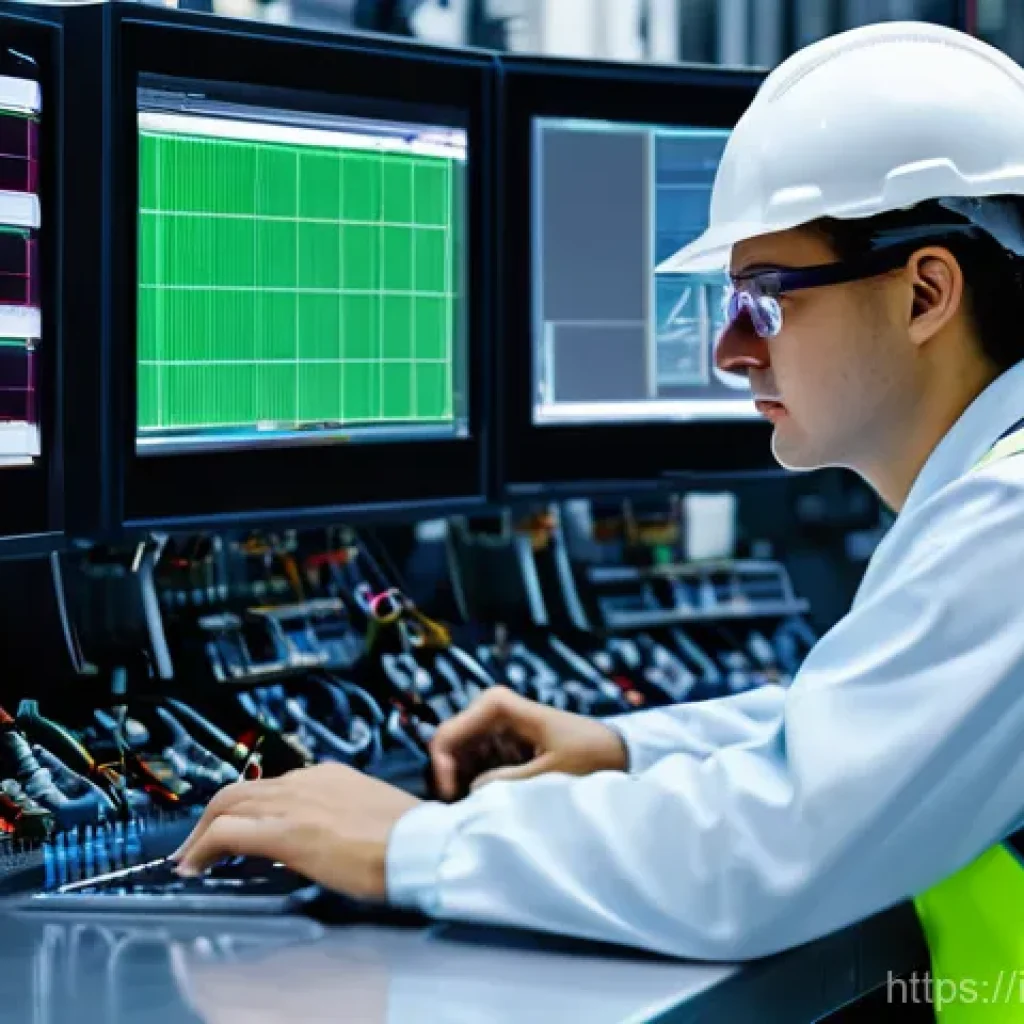 공장자동화 관련 자격증 추천 - **Prompt 1: "Focused PLC Programmer in a Modern Italian Factory"**
A highly detailed, realistic ...