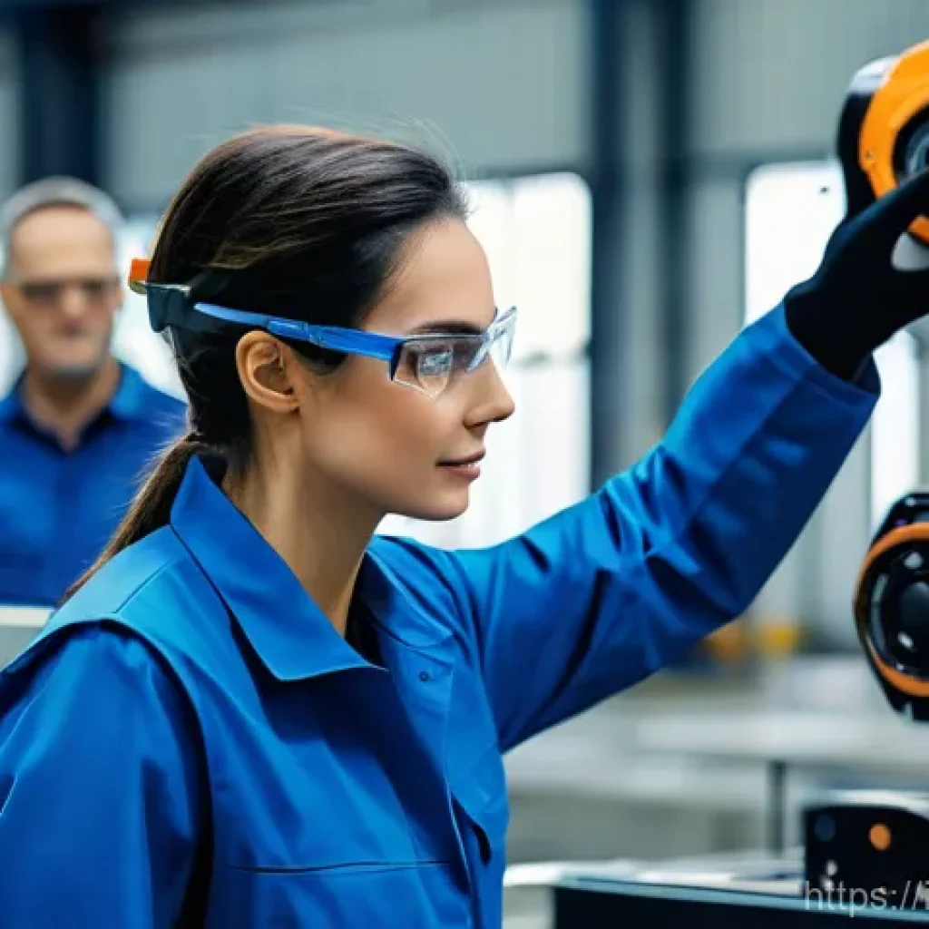 공장자동화 엔지니어 이직 준비 - A professional and confident automation engineer, either male or female, in their late 20s to early ...