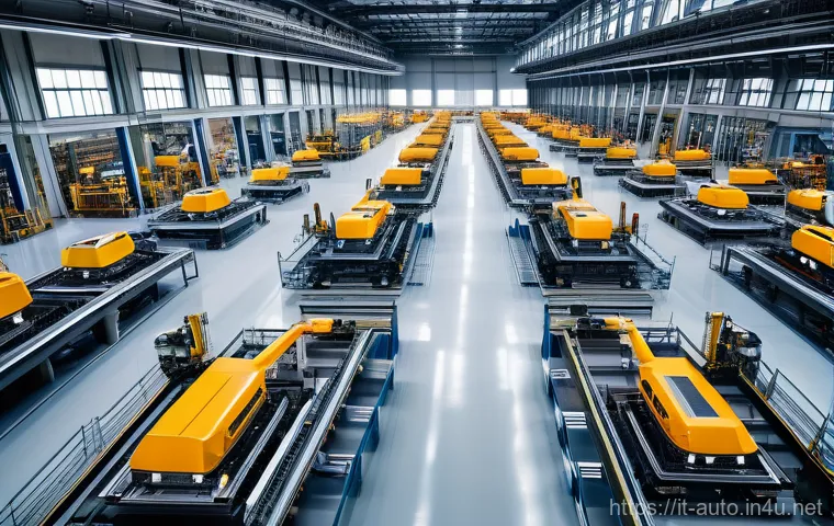 공장자동화 엔지니어 이직 준비 - A wide, dynamic shot inside a sophisticated industrial control room within a large Italian manufactu...