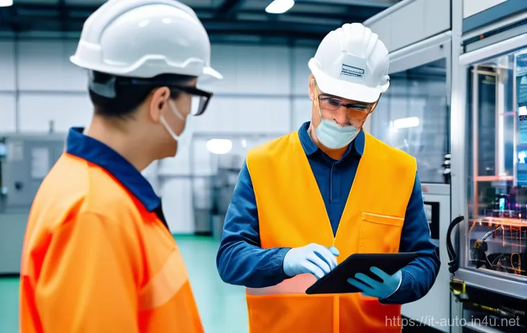 공장자동화 설비 수리 실무 - **Prompt:** A close-up, focused shot on an Italian maintenance engineer troubleshooting a critical e...