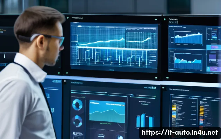 자동화 엔지니어 채용 공고 분석 - A focused and astute automation engineer, male or female, in a clean, professional work uniform (inc...