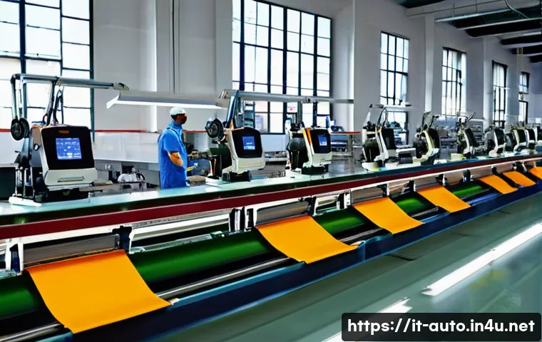 공장자동화와 머신러닝 - **Prompt 1: Renaissance of Craftsmanship in a Modern Italian Textile Factory**
    "A vibrant, brigh...