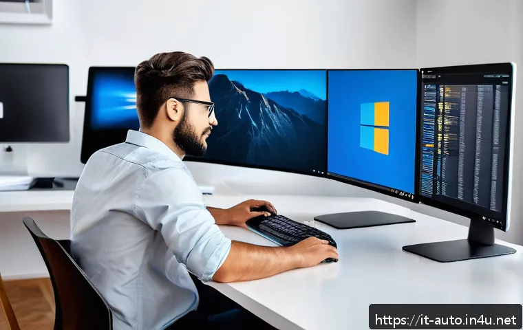 자동화 엔지니어 프리랜서로 활동하기 - A professional freelance automation specialist working at a modern home office in Italy, surrounded ...